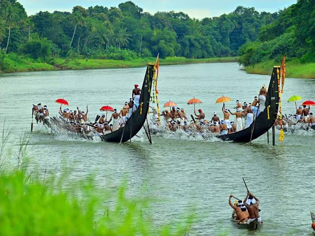Traditional boat race event arranged by a travel agency in Kerala